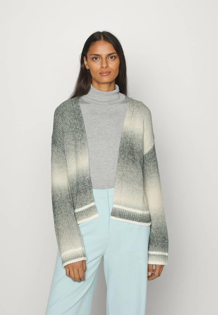 Esprit SPACEDYE CARDI - Cardigan - Gunmetal