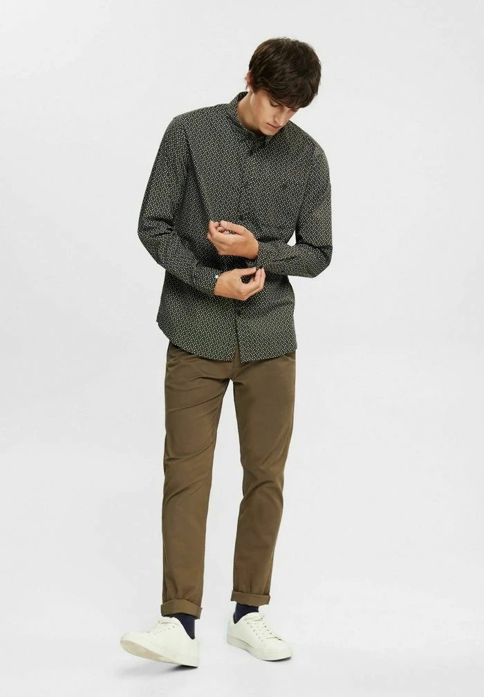 Esprit SLIM FIT - Shirt - Dark Khaki - Image 2