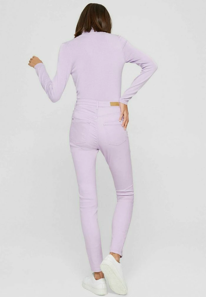 Esprit SKINNY - Trousers - Lilac - Image 3