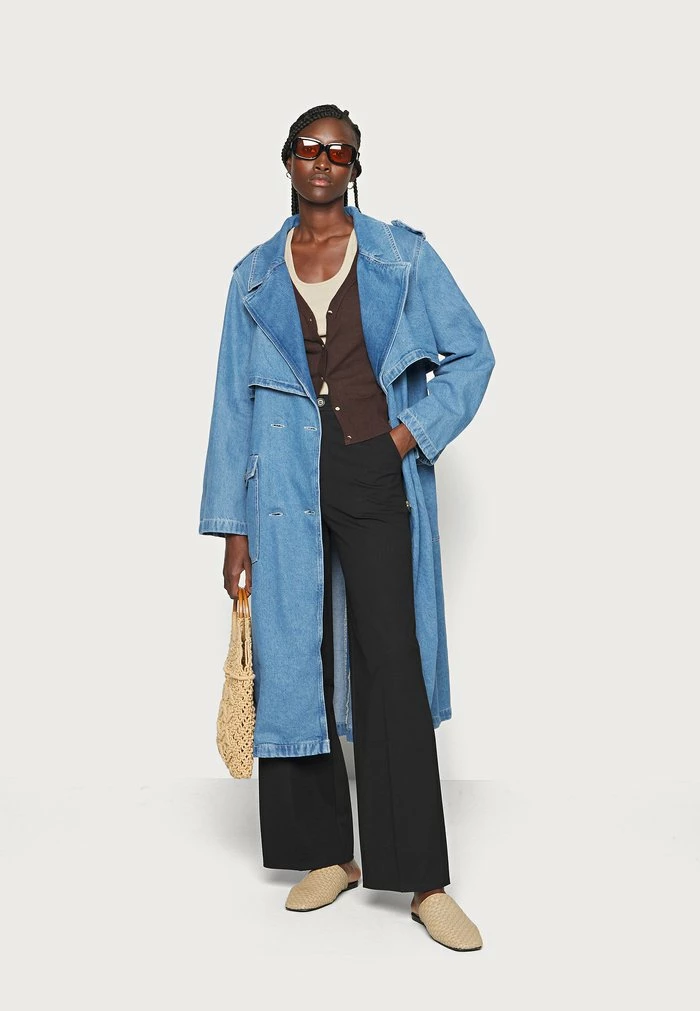 Esprit COR TRENCH COAT - Denim Jacket - Blue Light Wash - Image 2