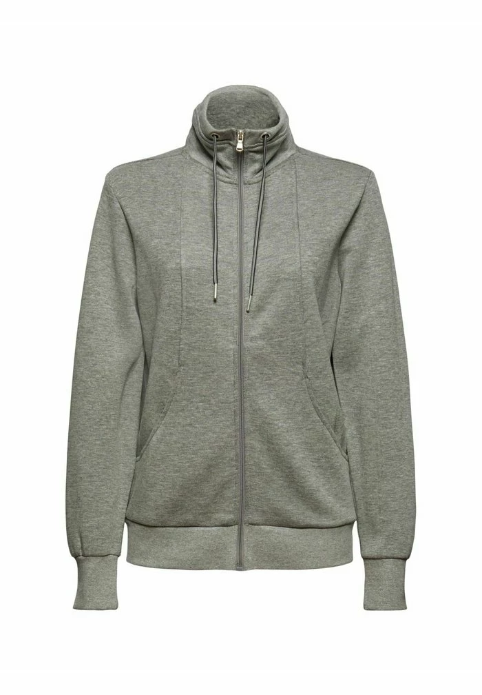 Esprit Zip-up Sweatshirt - Medium Grey - Image 8