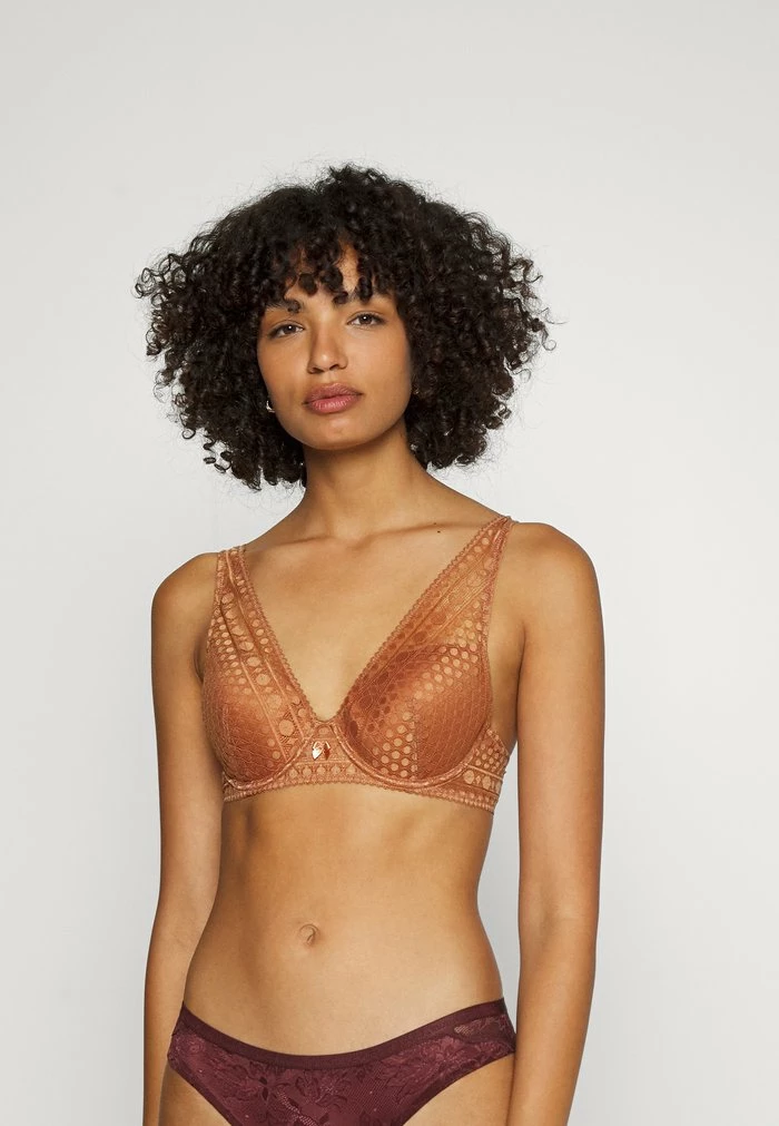 Esprit MODERN CLASSIC PADDED HIGH APEX - Underwired Bra - Cinnemon