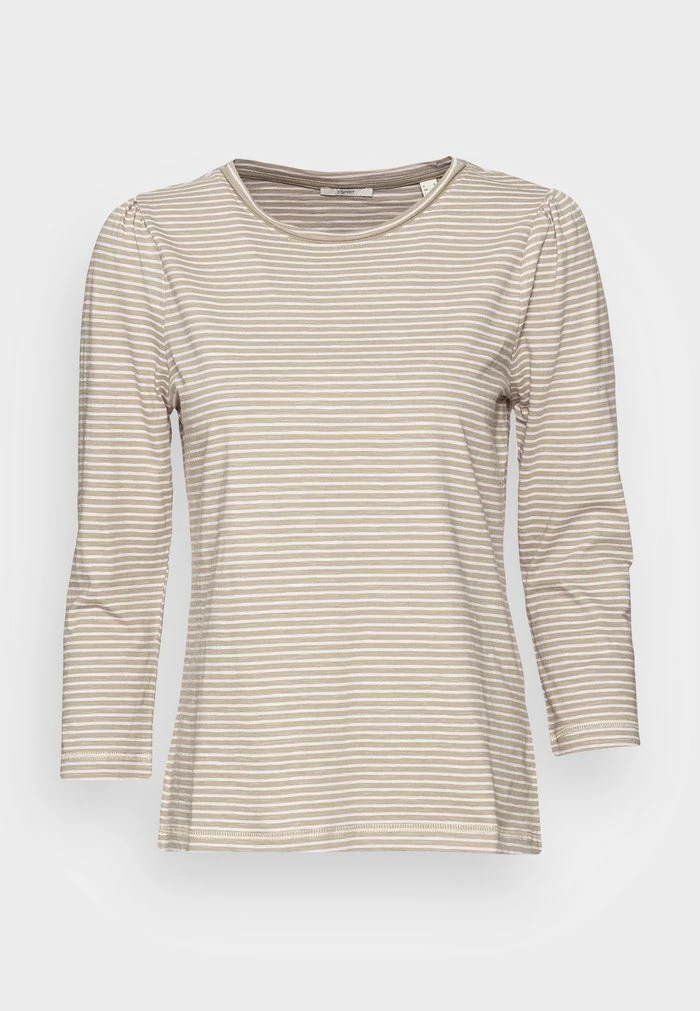 Esprit T LSLV SLUB STR - Long Sleeved Top - Pale Khaki - Image 4