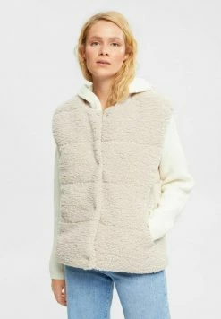 Esprit WOVEN - Waistcoat - Cream Beige
