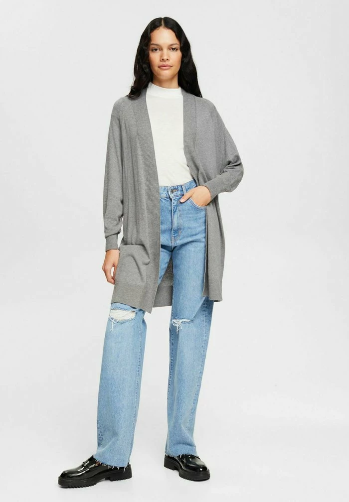 Esprit OPEN CARDIGAN - Cardigan - Gunmetal - Image 2