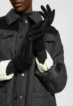Esprit MIT LEDERBESATZ - Gloves - Black