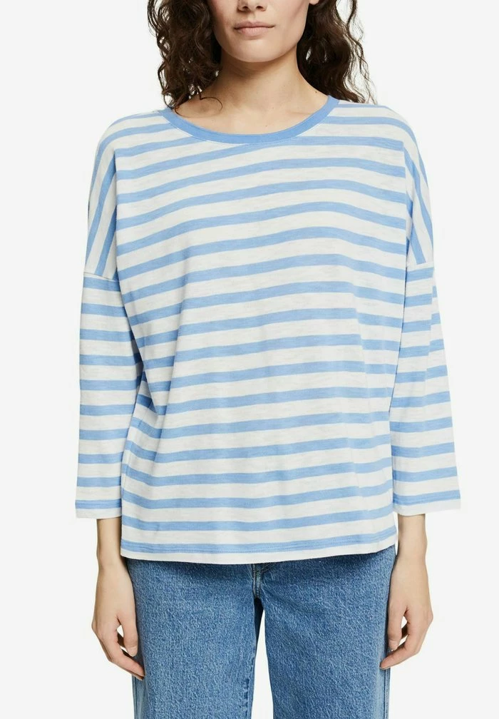 Esprit LONGSLEEVE - Long Sleeved Top - Light Blue Lavender