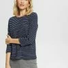 Esprit LONGSLEEVE - Long Sleeved Top - Navy