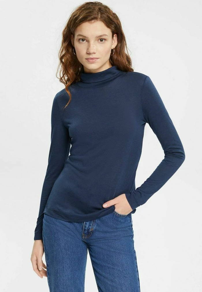 Esprit Long Sleeved Top - Navy