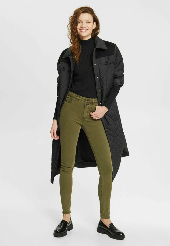 Esprit WOVEN - Jeans Skinny Fit - Dark Khaki - Image 2