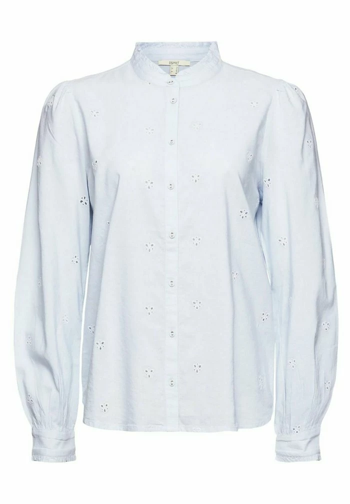 Esprit MIT LOCHSTICKMUSTER - Button-down Blouse - Light Blue - Image 6