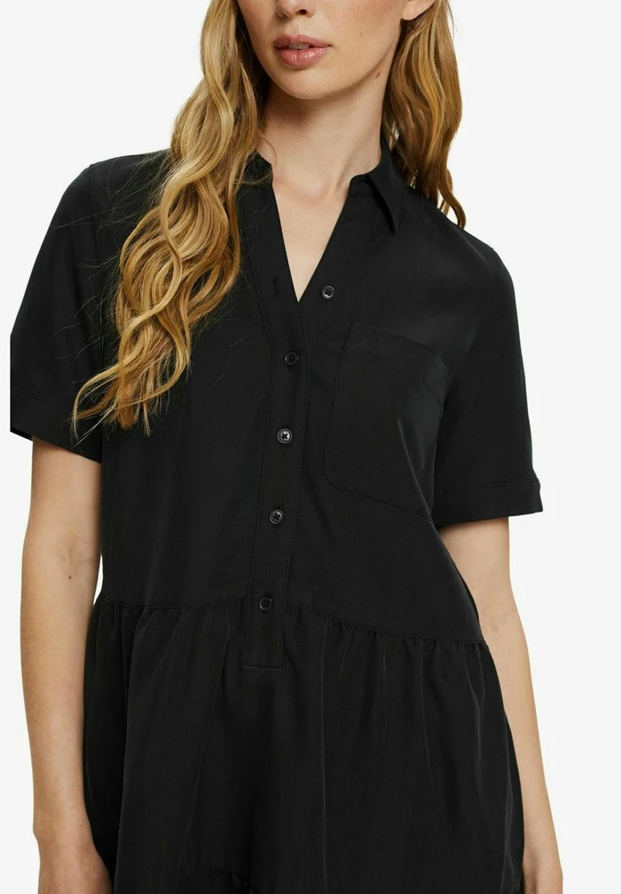 Esprit Shirt Dress - Black - Image 4