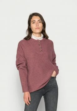 Esprit BUTTON - Jumper - Dark Old Pink