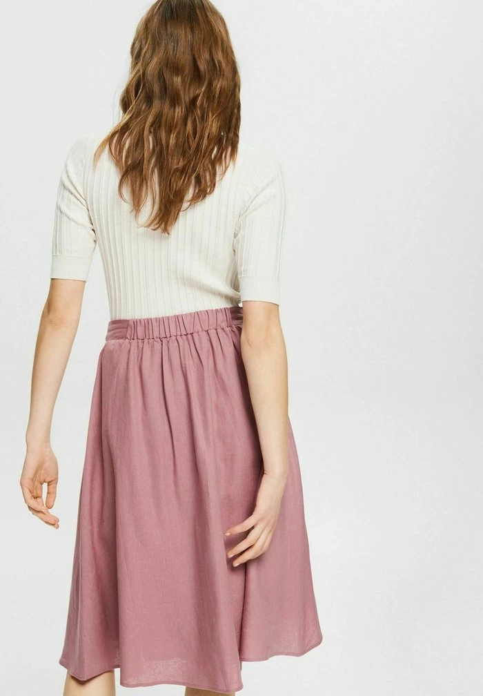 Esprit Pleated Skirt - Mauve - Image 3