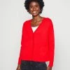 Esprit SUS VNECK - Cardigan - Red