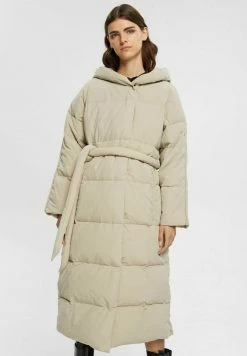 Esprit PUFFER IN LONGFORM - Down Coat - Light Taupe