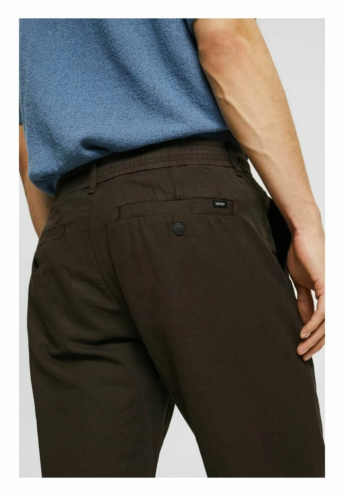 Esprit MIT KORDELZUGBUND - Trousers - Dark Brown - Image 5