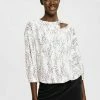 Esprit MIT CUT OUT - Blouse - Off White