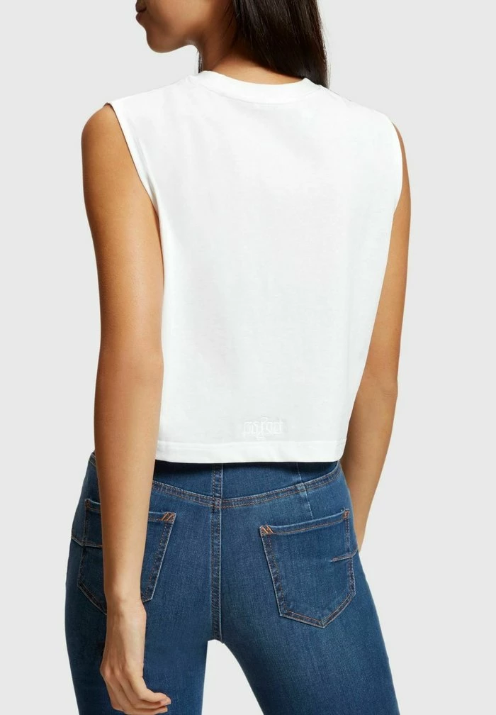 Esprit AMBIGRAM CHEST PRINT - Top - White - Image 2