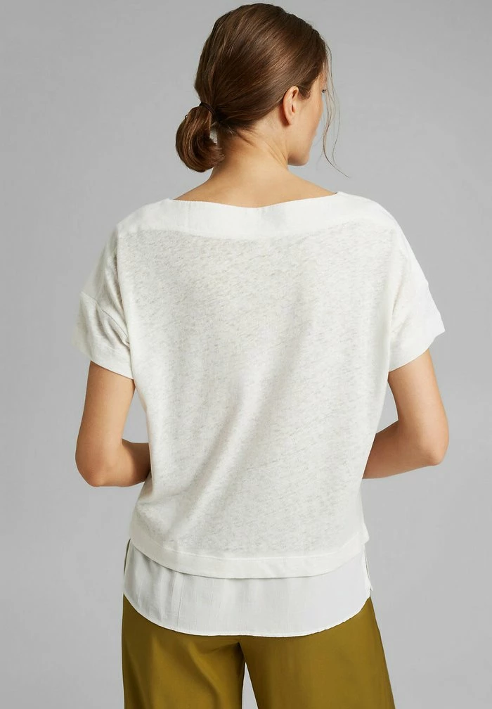 Esprit Basic T-shirt - Off White - Image 3