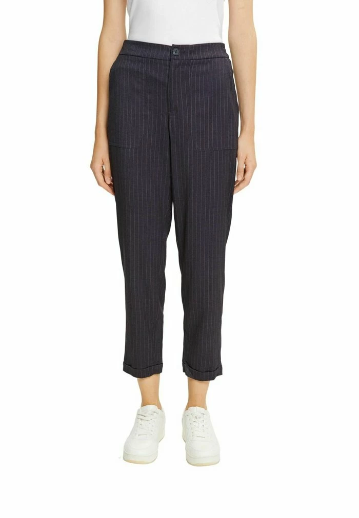 Esprit MIT NADELSTREIFEN - Trousers - Navy - Image 7