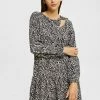 Esprit MIT MUSTER UND CUTOUT - Day Dress - Anthracite