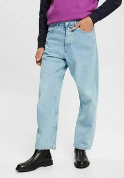 Esprit LOOSE FIT - Straight Leg Jeans - Blue Bleached