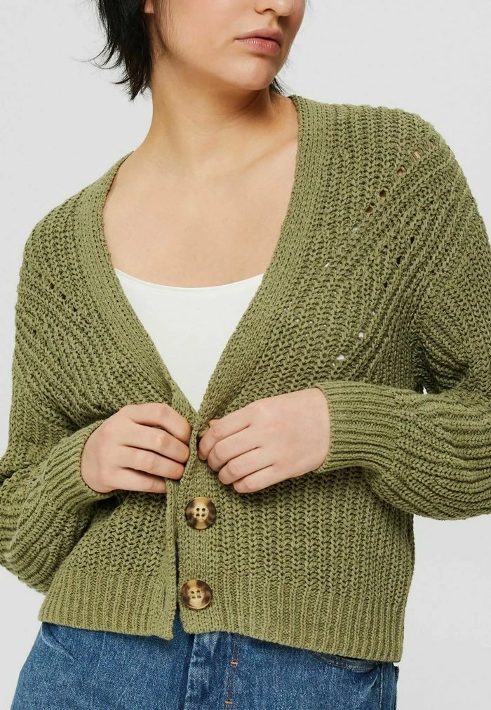 Esprit CARDIGAN - Cardigan - Light Khaki - Image 6