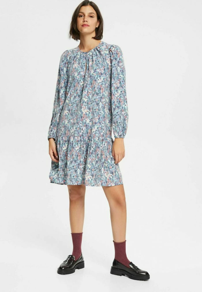 Esprit Day Dress - Teal Blue