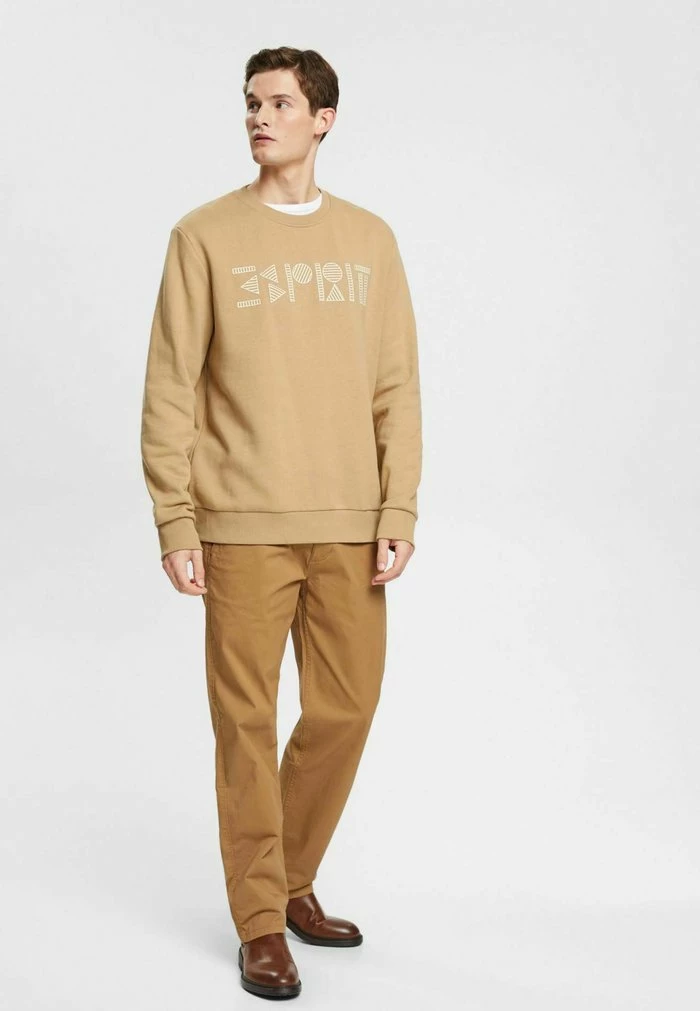 Esprit MIT LOGO-PRINT - Sweatshirt - Khaki Beige - Image 2