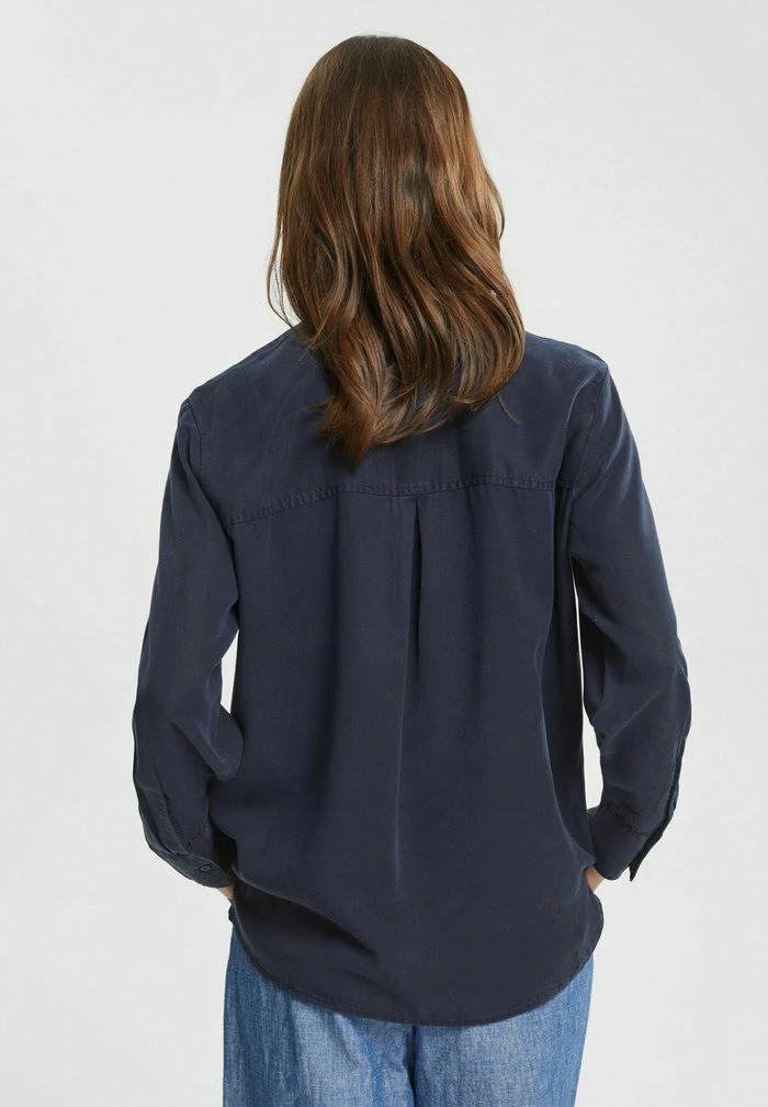 Esprit Button-down Blouse - Navy - Image 3