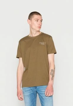 Esprit Basic T-shirt - Dark Khaki