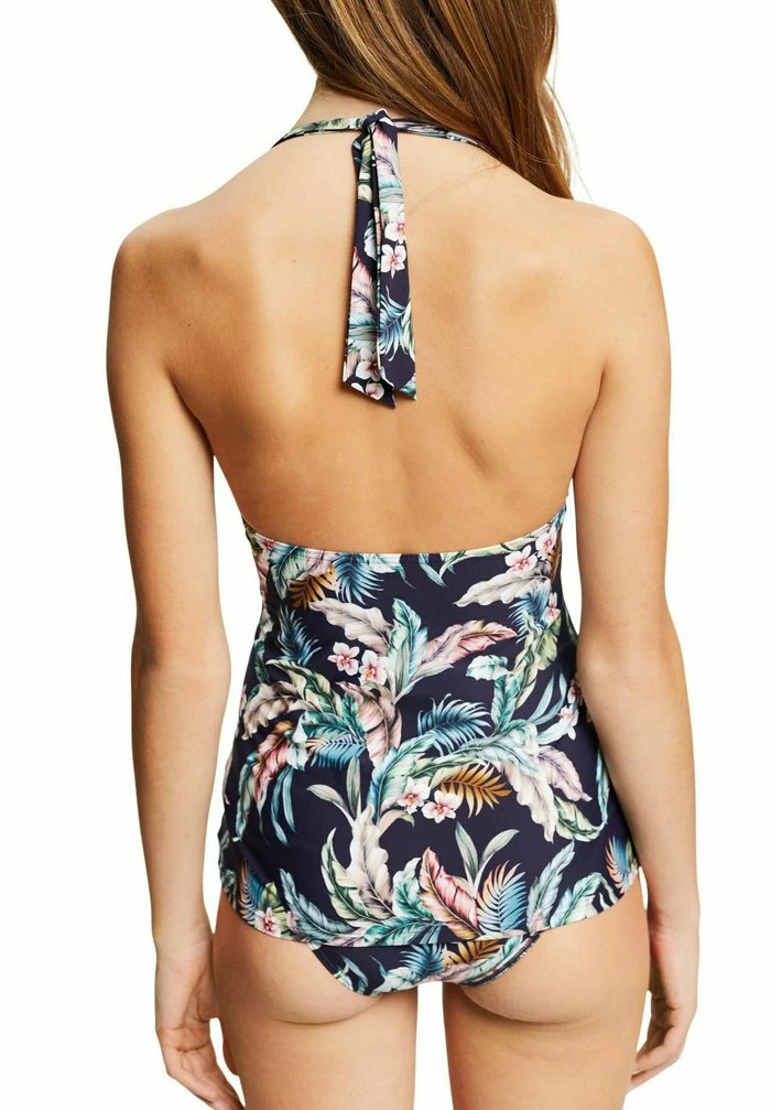 Esprit MIT TROPICAL PRINT - Bikini Top - Navy - Image 6
