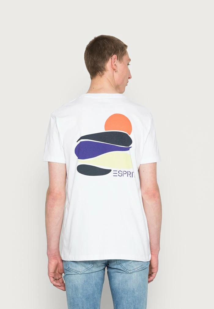 Esprit SUS AW CN SS - Print T-shirt - White