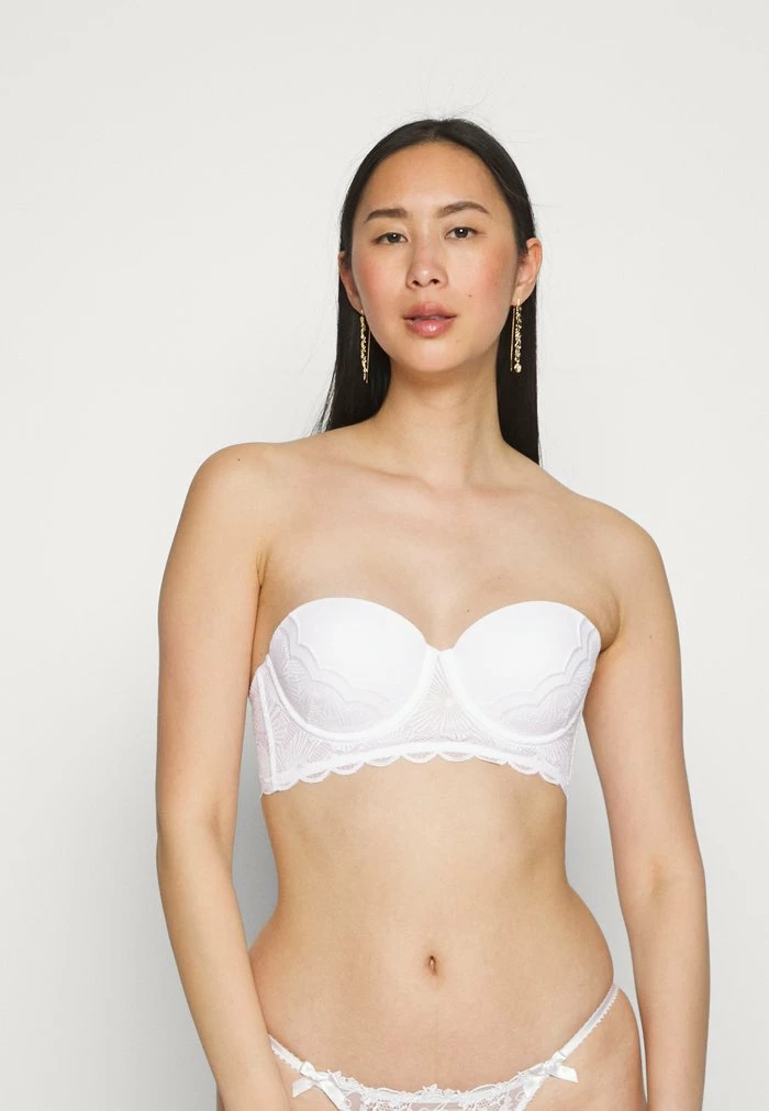 Esprit STRAPLESS BRA LONGLINE - Underwired Bra - White - Image 4
