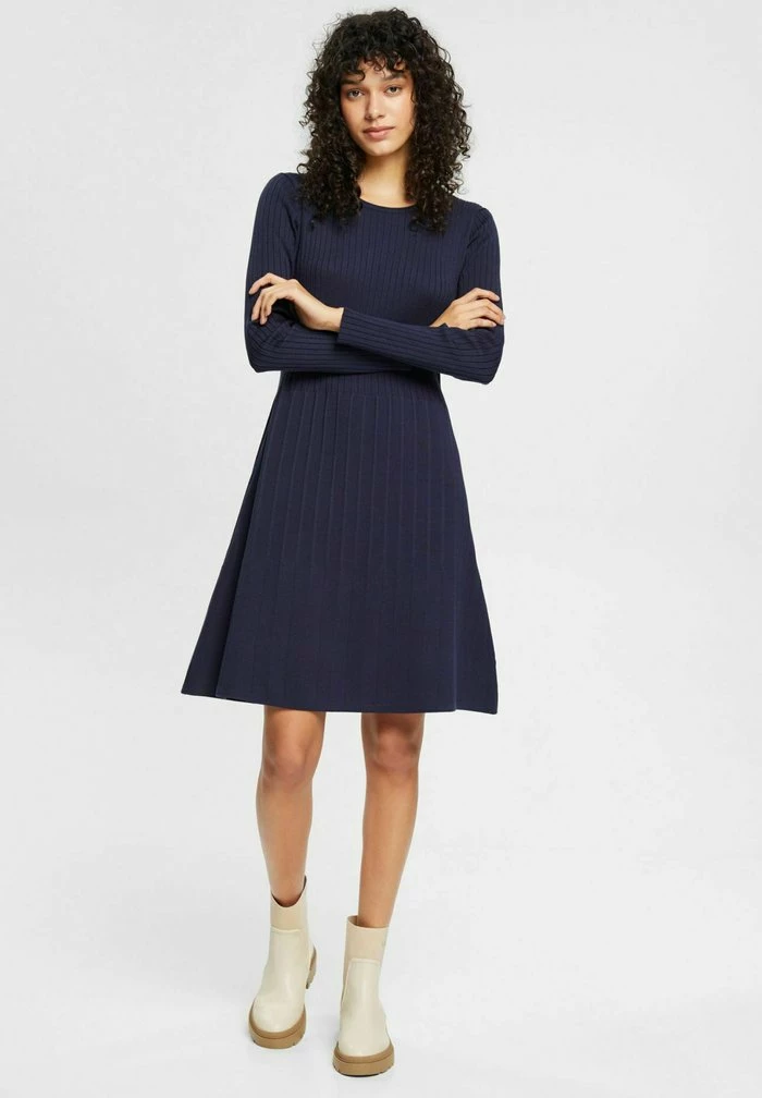 Esprit Jumper Dress - Navy - Image 2