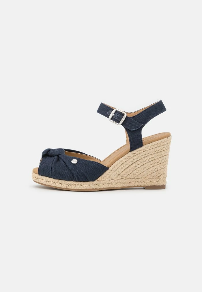 Esprit WEDGE - High Heeled Sandals - Navy - Image 2