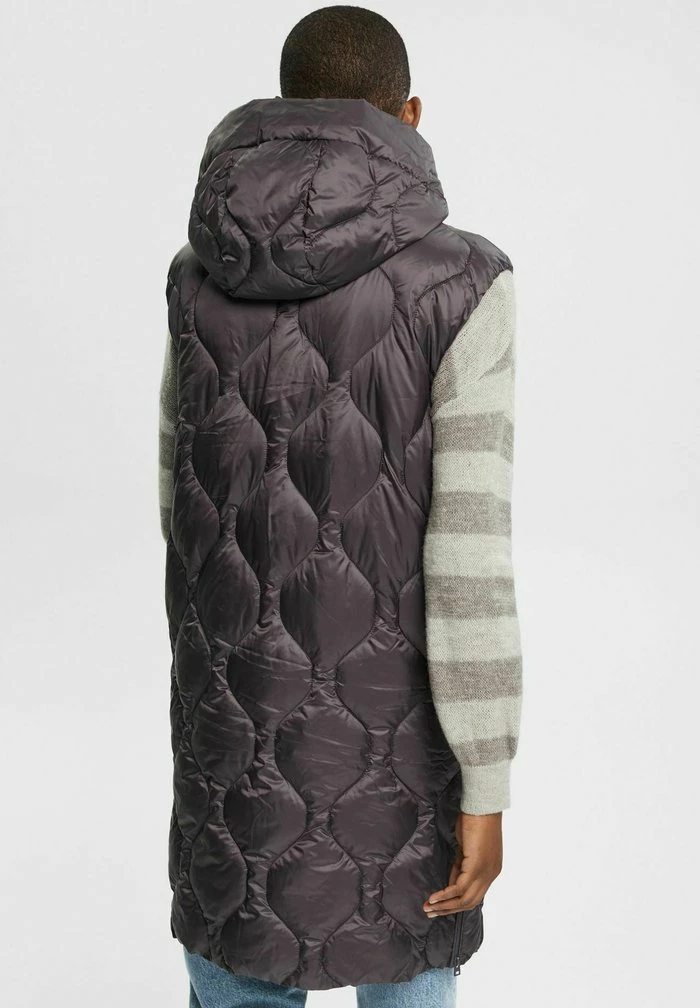 Esprit OUTDOOR WOVEN - Waistcoat - Anthracite - Image 3