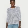 Esprit T LSLV SLUB STR - Long Sleeved Top - White