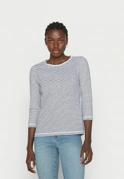 Esprit T LSLV SLUB STR - Long Sleeved Top - White