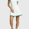 Esprit NAHTLOS VERARBEITETES MIT RUNDHALSAUSSCHNITT - Jumper Dress - White