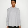 Esprit SHORT BLOUSE - Button-down Blouse - Light Grey