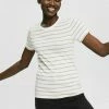 Esprit MIT STREIFEN - Print T-shirt - Off White