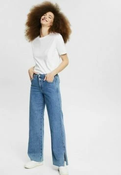 Esprit Relaxed Fit Jeans - Blue Medium Washed