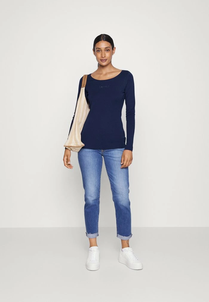 Esprit Long Sleeved Top - Navy - Image 2