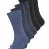 Esprit SOLID-MIX 5-PACK SUSTAINABLE COTTON-MIX - Socks - Blue