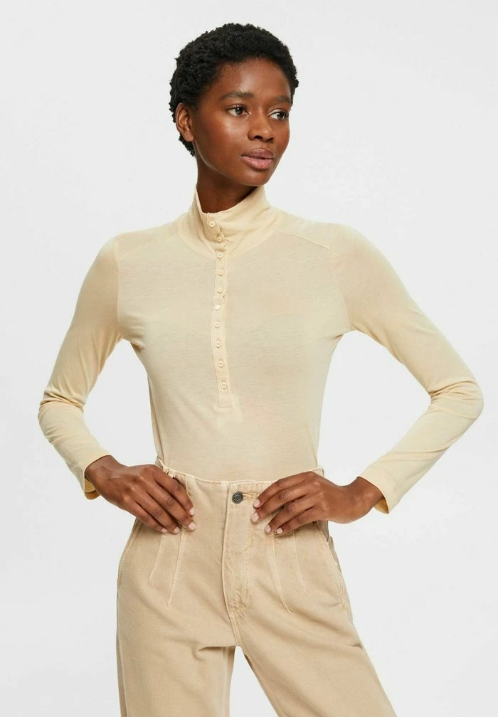 Esprit Long Sleeved Top - Cream Beige