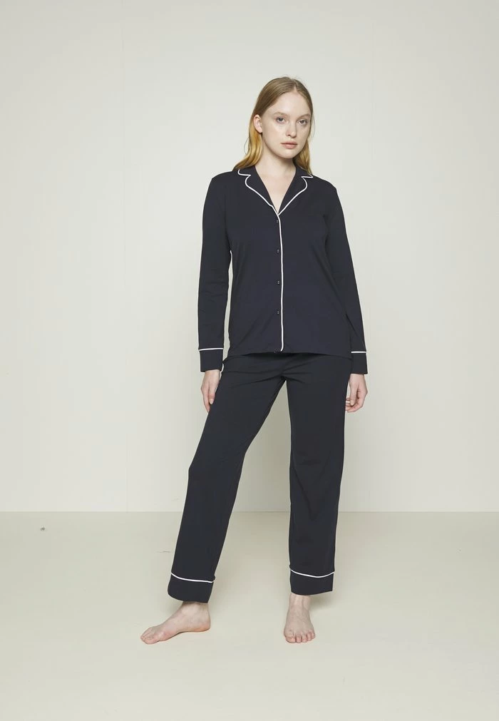 Esprit BEAUTIFUL BASICS LONG LEG LONG SLEEVE - Pyjama Set - Navy