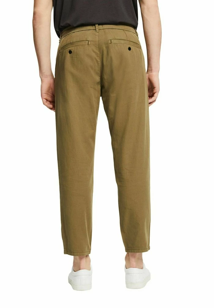 Esprit MIT KORDELZUGBUND - Trousers - Dark Khaki - Image 7