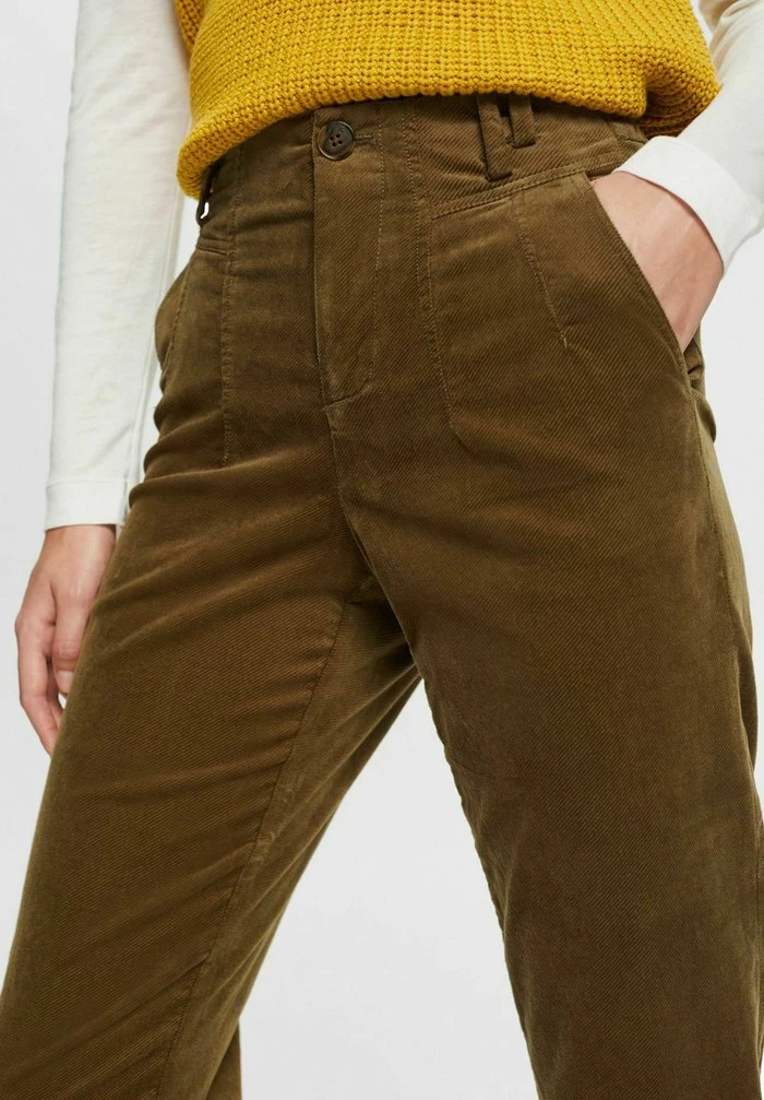 Esprit STIL - Trousers - Dark Khaki - Image 4